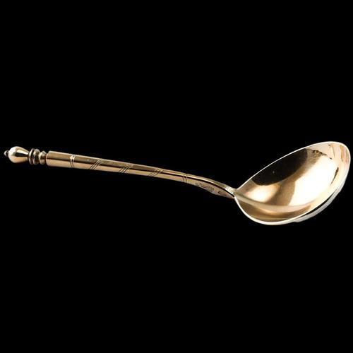 Large Antique Russian Silver Niello Spoon, Moscow, 1848 For Sale - Image 12 of 18