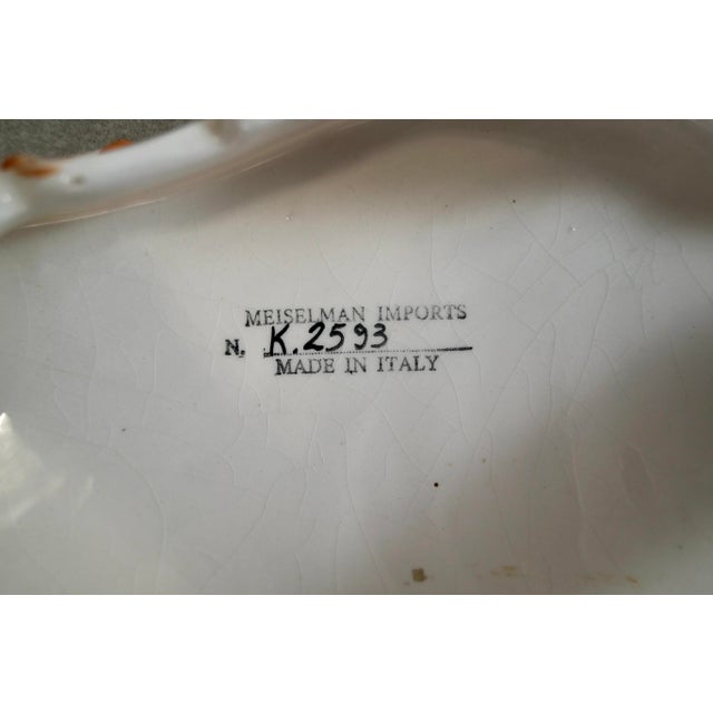 1970’s Italian Wall Mounting Hand Painted Ceramic Shelf For Sale - Image 12 of 12