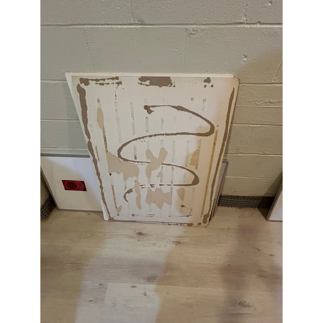 Black Black and White Painting on Paper by Thomas George For Sale - Image 8 of 8