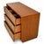 Henredon Henredon Campaign Style Triple Dresser / Credenza in Warm Walnut With Brass Hardware For Sale - Image 4 of 11
