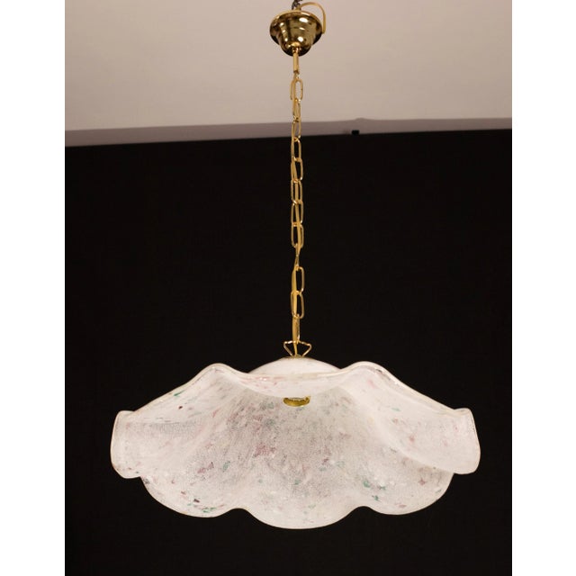 Italian Vintage Multicolor Millefiori Murano Glass Pendant For Sale - Image 3 of 12