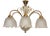 Antique Gilded Metal and Glass Chandelier from Unbekannt, 2000s For Sale