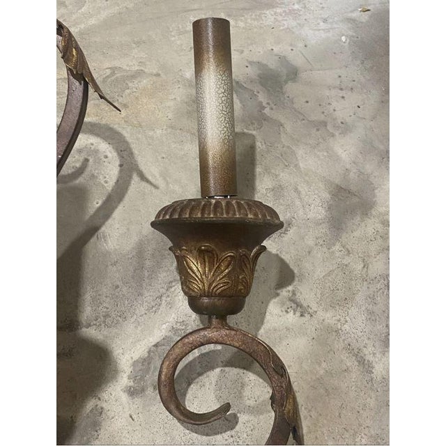 Traditional Vintage Traditional Style 2-Light Wall Sconce For Sale - Image 3 of 8