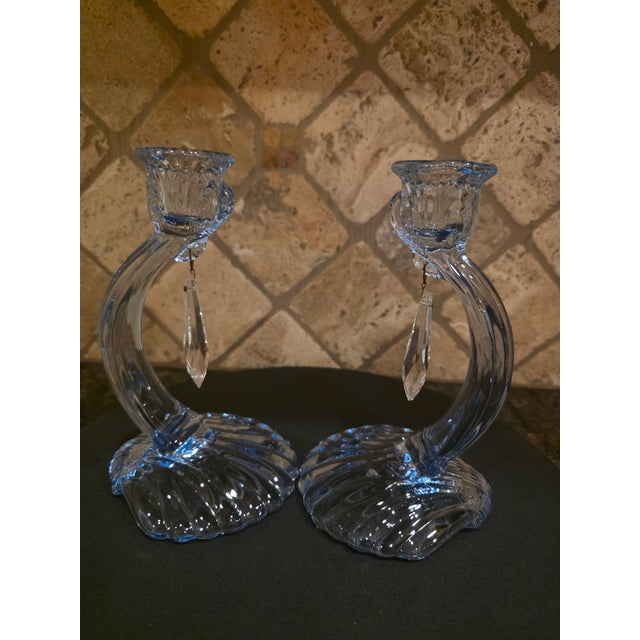 1930s Art Deco Candlestick Holders - a Pair For Sale In New York - Image 6 of 8