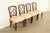 A gorgeous set of four Federal or Hepplewhite style dining chairs In the manner of Kindel Furniture USA, Circa 1980s...