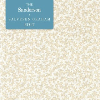 Sanderson Truffle Wallpaper in Flax For Sale