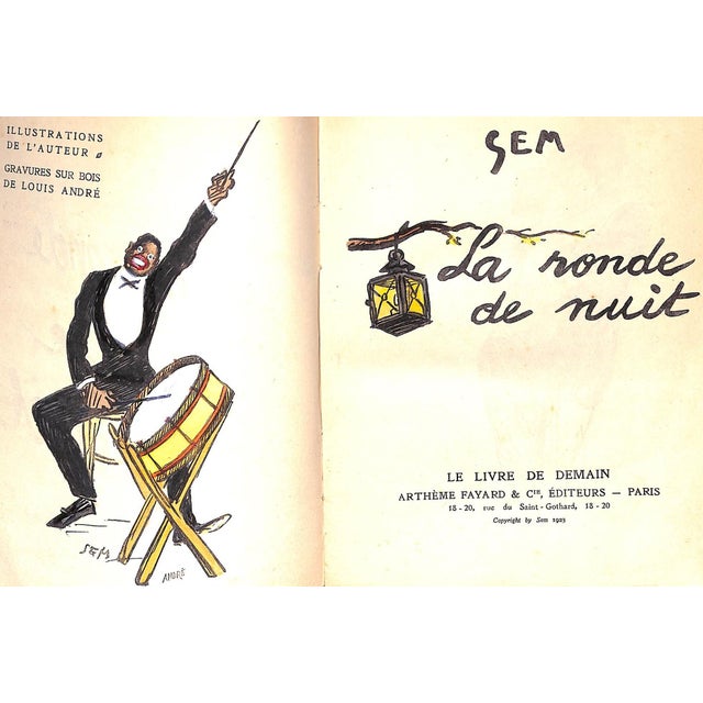 SEM [126] pp. w/ 120 dessins (drawings) fully coloured w/ gouache Artheme Fayard & C Editeurs 1923 9 1/2" x 7 1/2"