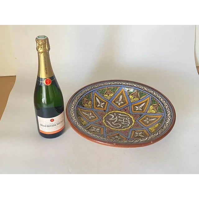 Early 20th Century Morocco Fez Ceramic Bowl, 1920s For Sale - Image 9 of 10