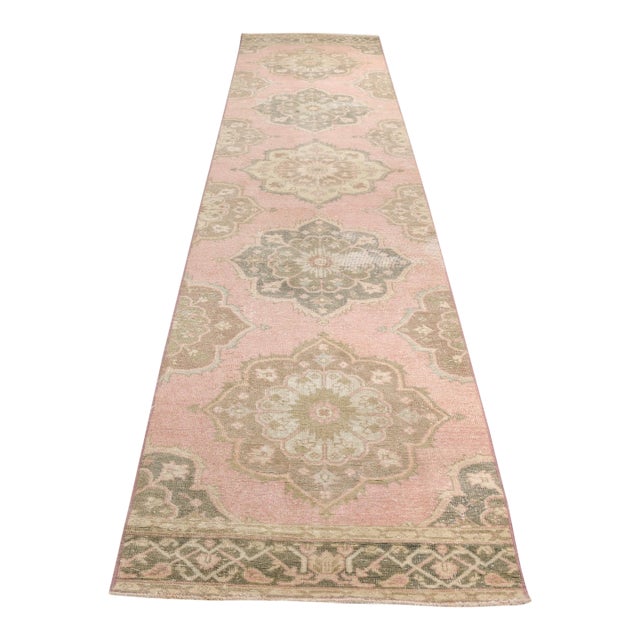 1960s Neutral Entryway Rug For Sale