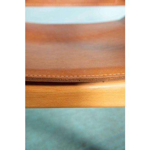 Danish Safari Armchair in Beech Wood and Leather, 1970s For Sale - Image 15 of 18