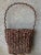 Mid 20th-Century Rustic Chic Handwoven Natural Willow Wall Pocket For Sale - Image 4 of 13