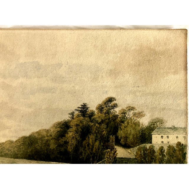 Victorian Early 19th-Century Irish Landscape of Leixlip Bridge Over the River Liffey, County Kildare For Sale - Image 3 of 5