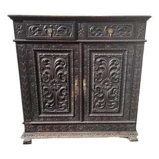 Renaissance Portuguese Wooden Wardrobe For Sale