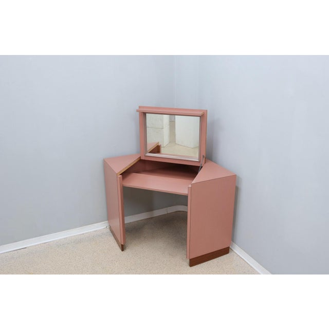 Gray Vintage Dressing Table attributed to Ettore Sottsass, 1960s For Sale - Image 8 of 16