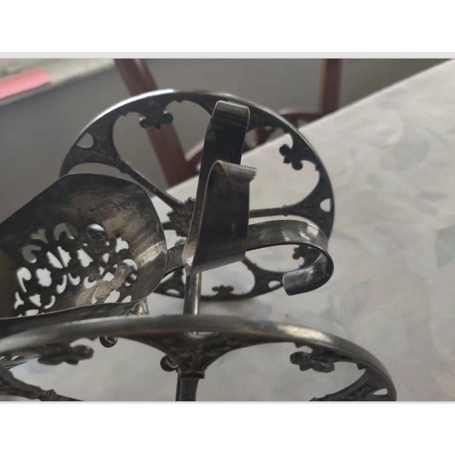 Late 19th Century Bottle Holder Trolley in Silver Metal, Germany Wmf For Sale - Image 10 of 12