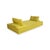 Escapade Fabric Three-Seater Yellow Green Sofa by Roche Bobois For Sale - Image 6 of 11