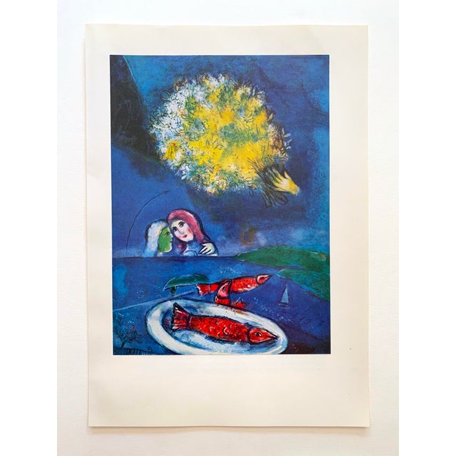 Marc Chagall Vintage 1958 First Edition Lithograph Print