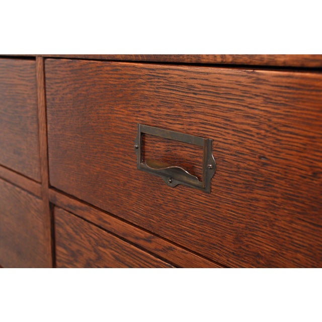Wood Antique Oak Chest of Drawers from Globe Wernicke, 1900s For Sale - Image 7 of 15