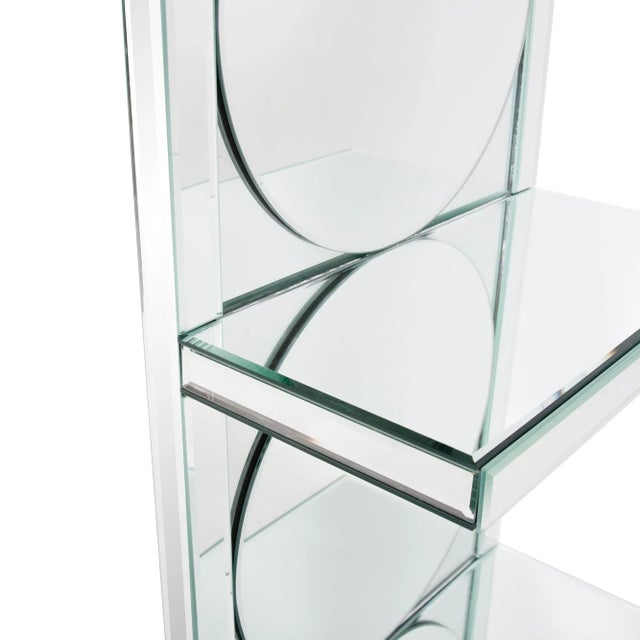 Kenneth Ludwig Chicago The Triplex Mirrored Wall Shelf For Sale - Image 4 of 7