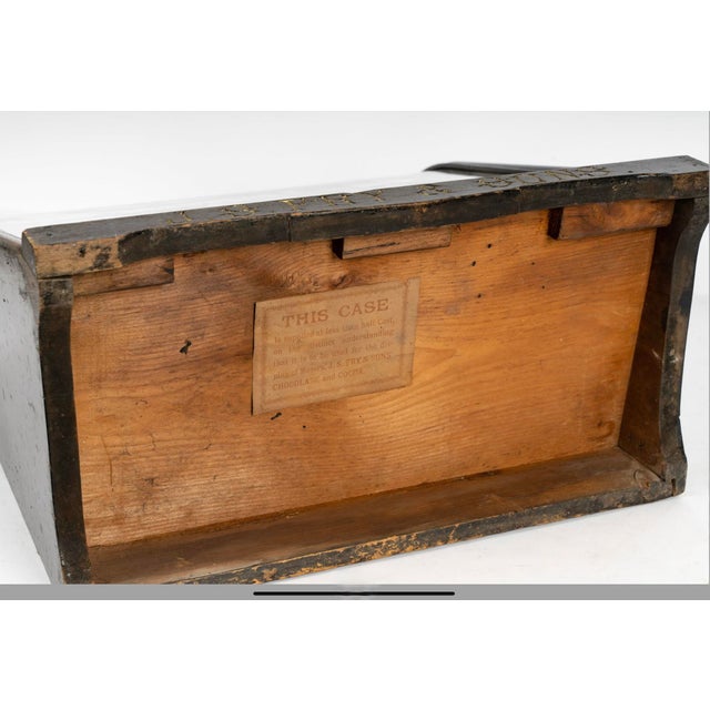 Late 19th Century Victorian-Era Fry's Chocolate Countertop Display Case For Sale - Image 10 of 11