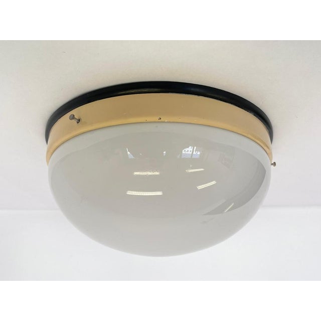 1940s Bauhaus Bakelite Glass Ceiling Light, 1940s For Sale - Image 5 of 9