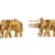 Contemporary Elephant Link Bracelet Diamond 18k Yellow Gold 46 grams For Sale - Image 3 of 8