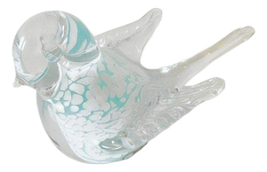Vintage Murano Glass Bird Sculpture Glass Paperweight, 1970s