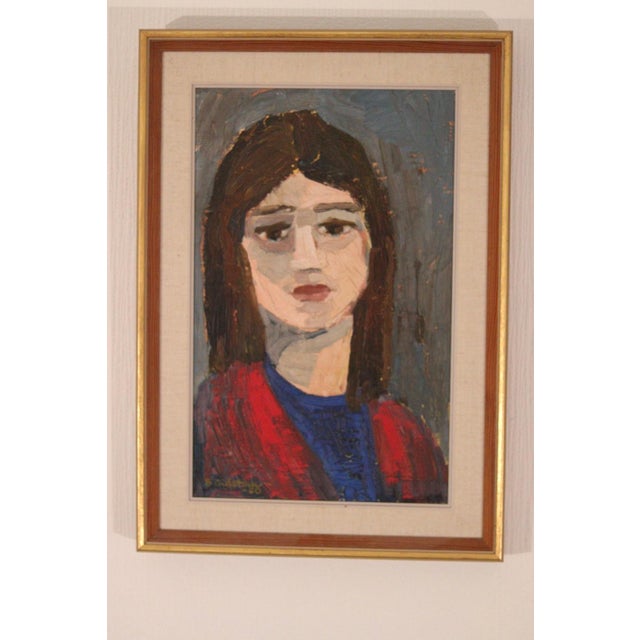 Björn Gidstam, Gaze Beyond the Canvas, 1960, Oil on Canvas, Framed For Sale - Image 12 of 12