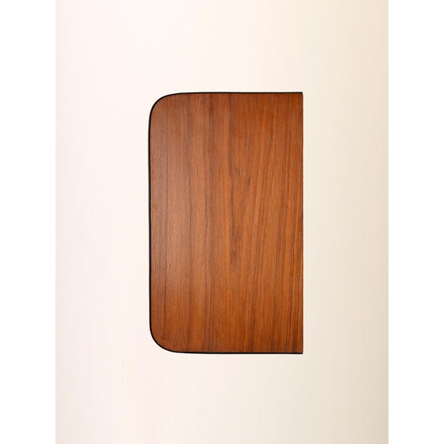 Suspended Bedside Table in Teak and Metal, 1960s For Sale - Image 4 of 7