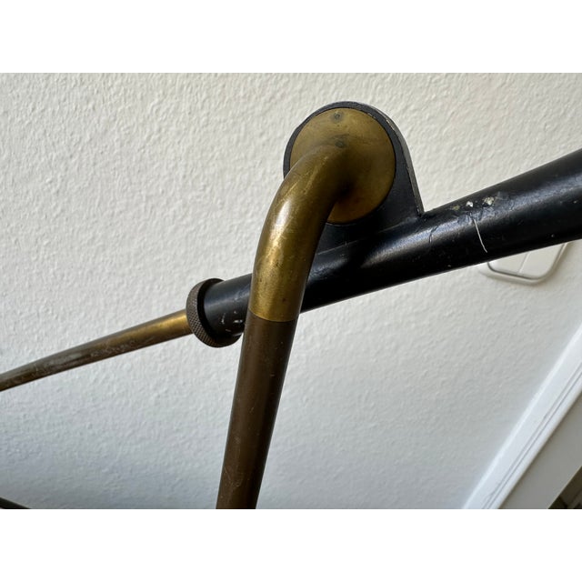 Mid-Century Italian Brass Clamp Desk Lamp attributed to Vittoriano Vigano For Sale - Image 6 of 18