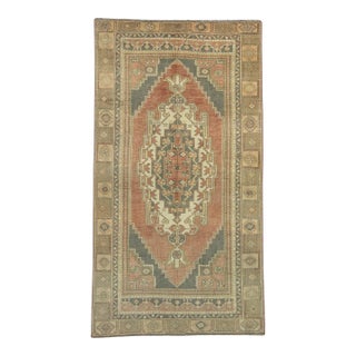 Turkish Vintage Rug 4'4" x 8' #17801 For Sale