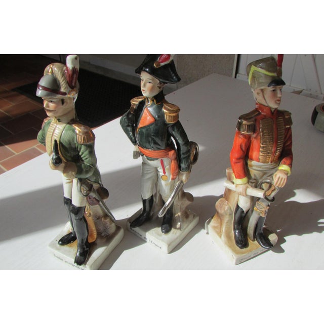 Porcelain Statuettes Soldiers of the Empire, 1940s, Set of 6 For Sale - Image 13 of 15