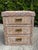 Late 20th Century Vintage Braided Rattan Three Drawer Low Chest For Sale - Image 5 of 14