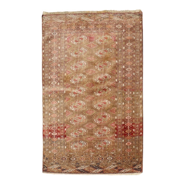 Antique Zabihi Collection Tribal Turkeman Rug - 2'9" x 4' For Sale