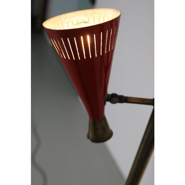 Italian Floor Lamp with Lacquered Aluminum, 1950s For Sale - Image 15 of 18