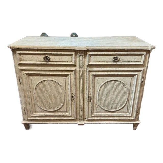 French Painted Oak Buffet For Sale