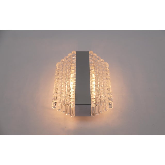 Silver Bubble Glass Wall Lamps by Kaiser Leuchten, Germany, 1960s, Set of 4 For Sale - Image 8 of 18