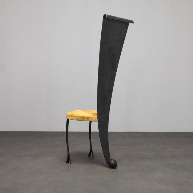 1980s Postmodern Sculptural Chair, Italy, 1980s For Sale - Image 5 of 12