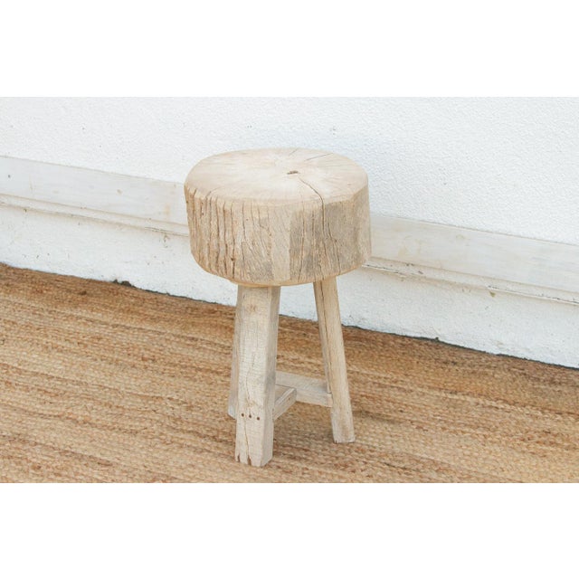 1990s Organic Modern Metal Strap End Table For Sale - Image 5 of 6