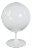 1960s Mid Century Modern Table Lamp Stemlite by Bill Curry for Design Line With Opaque White Glass Ball Shade For Sale