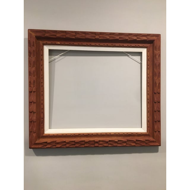 Mexican Hand Carved Wood Art Frame, Restored Chairish