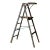 Vintage Wooden Platform Ladder For Sale