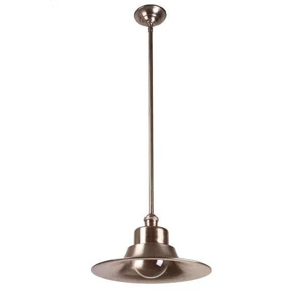 Saucier - Moderne Style. Pendant hanging fixture, Made of cast and spun brass.