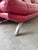 Vintage Postmodern Nicoletti Salotti–Style Italian Red Leather Sofa For Sale - Image 10 of 11