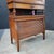 Early 20th Century Early 20th Century Oak Arts & Crafts Student Desk With Tambour Storage Cabinet For Sale - Image 5 of 12