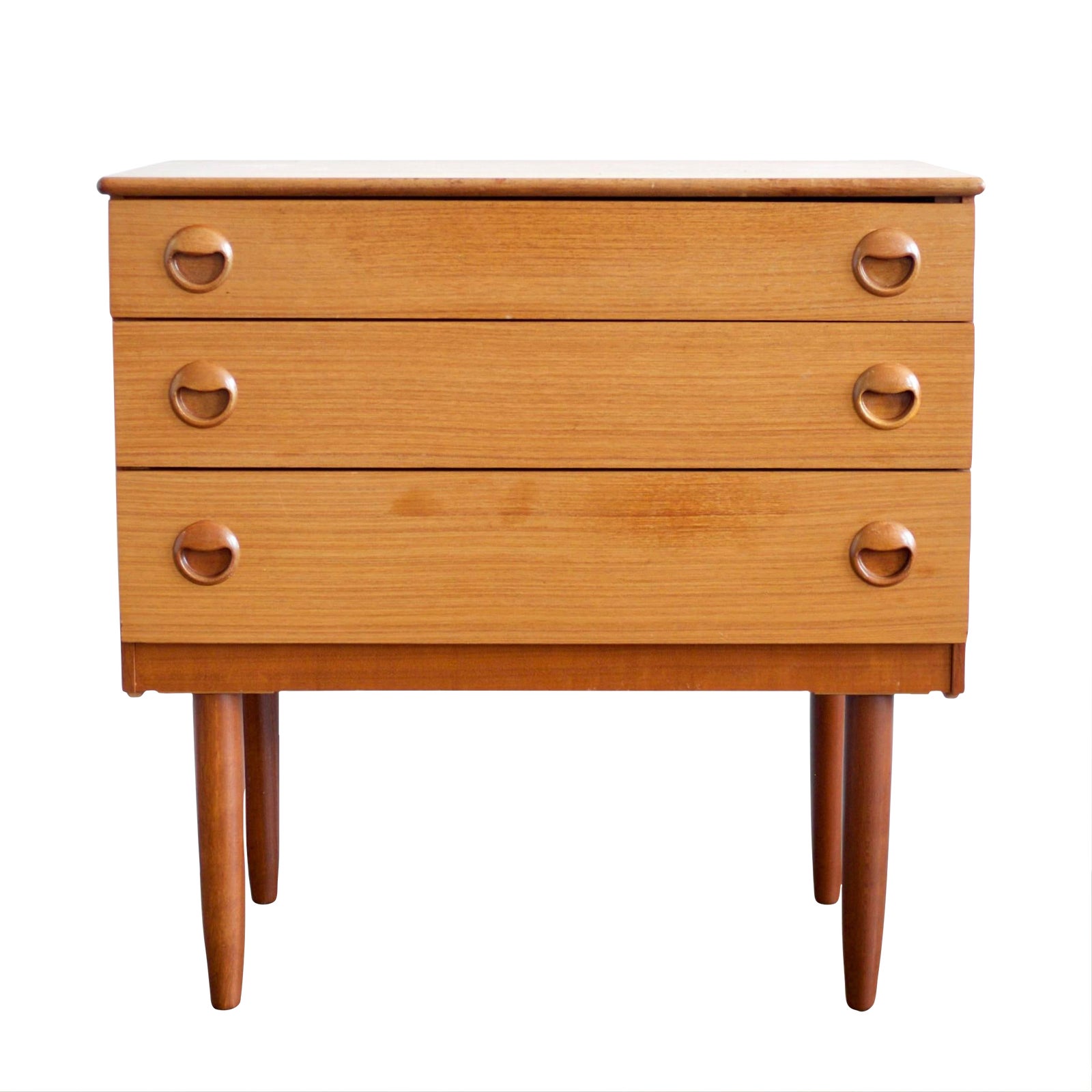 Schreiber Teak 3 Drawer Dresser Chairish