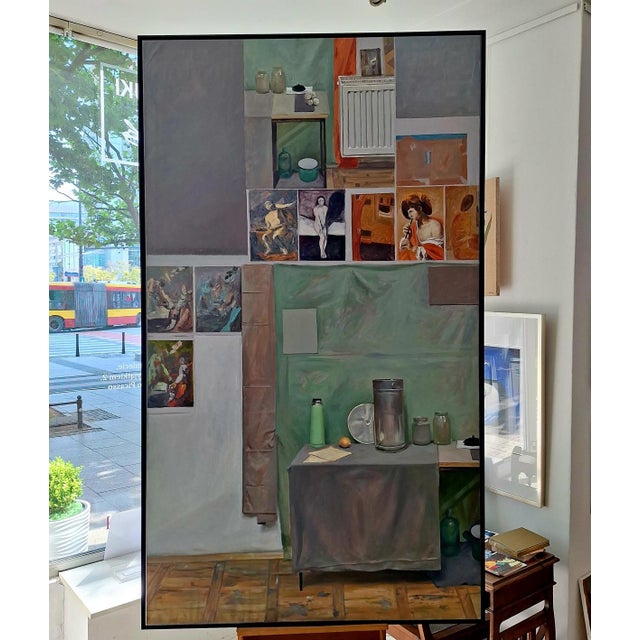 Agnieszka Staak-Janczarska, Still Life with a Flutist, 2018, Oil on Canvas For Sale - Image 4 of 10