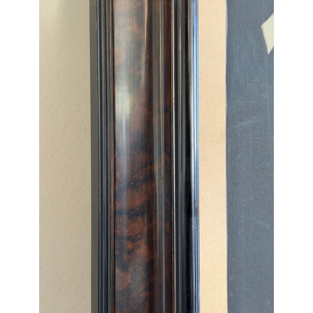 1920s Large Japanese Showa Period Falcon (Taka) Byōbu Screen Panel Nihonga Painting of Hawk on Perch, Framed Wall Art For Sale - Image 10 of 11