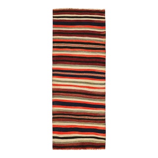 Mid 20th Century Striped Vintage Kilim Runner For Sale