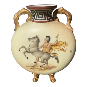 Rudolstadt Neoclassical Style Victorian Vase Circa 1895-1924